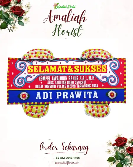 Papan Bunga Ucapan Selamat Rusip Antara